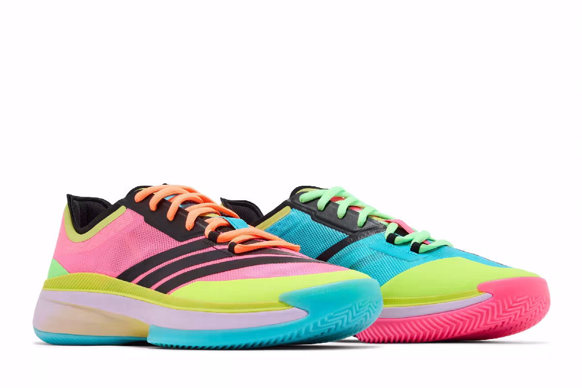 adidas Adizero Select 3.0 Low Lucid Pink Preloved Lime, view 9