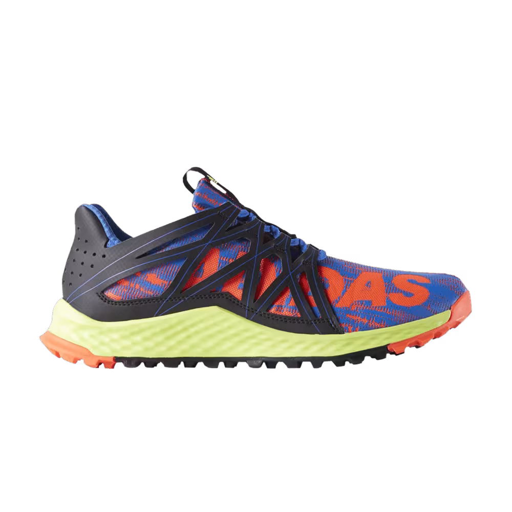 Adidas Vigor Bounce Trail Runner Blue Solar Yellow