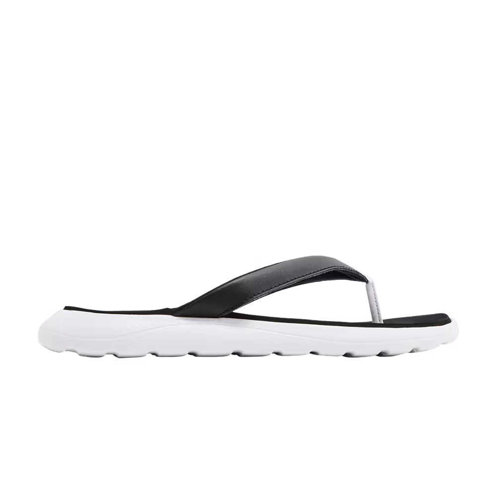 Adidas Women's Comfort Flip Flop White Black