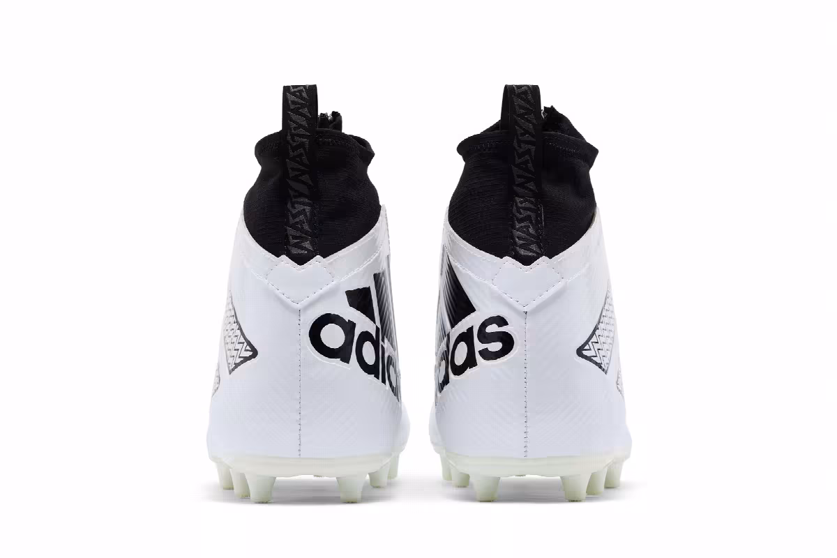 adidas Nasty Fly 4E Wide White Black, view 7