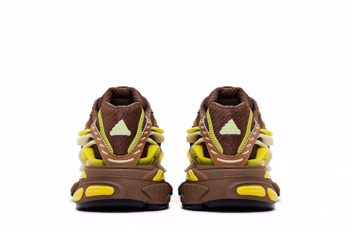 Pharrell x VIRGINIA x adidas Adistar Jellyfish Auburn Brown Yellow, view 7