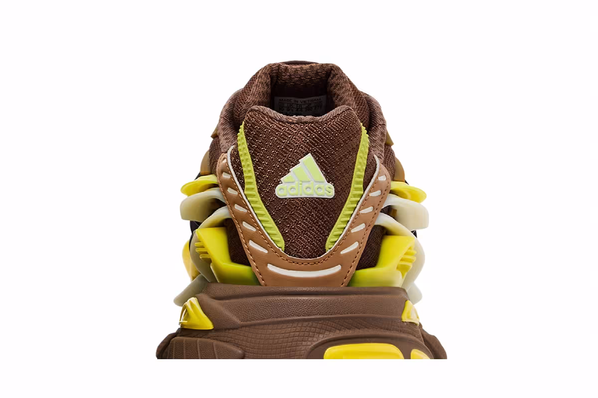 Pharrell x VIRGINIA x adidas Adistar Jellyfish Auburn Brown Yellow, view 8