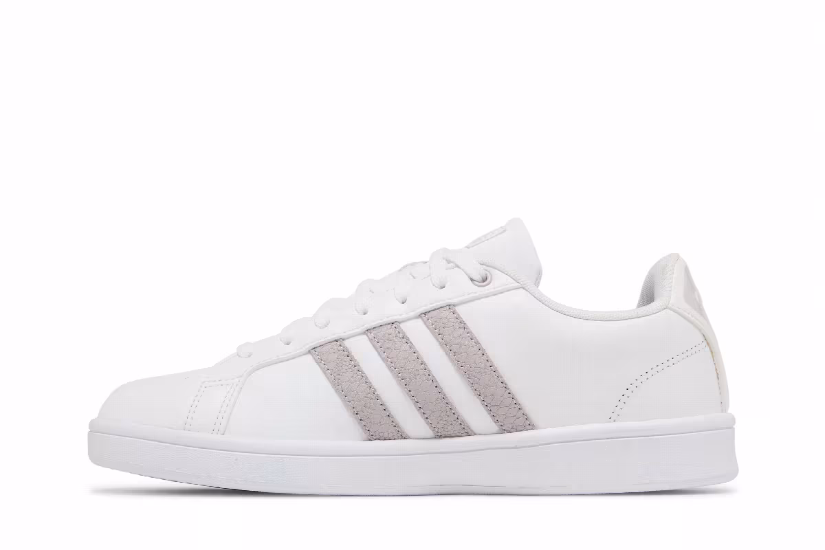 Adidas Women's Cloudfoam Advantage White Ice Purple, view 4