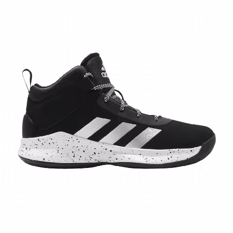 Adidas Cross 'Em Up 5 J Wide 'Black Silver Metallic'