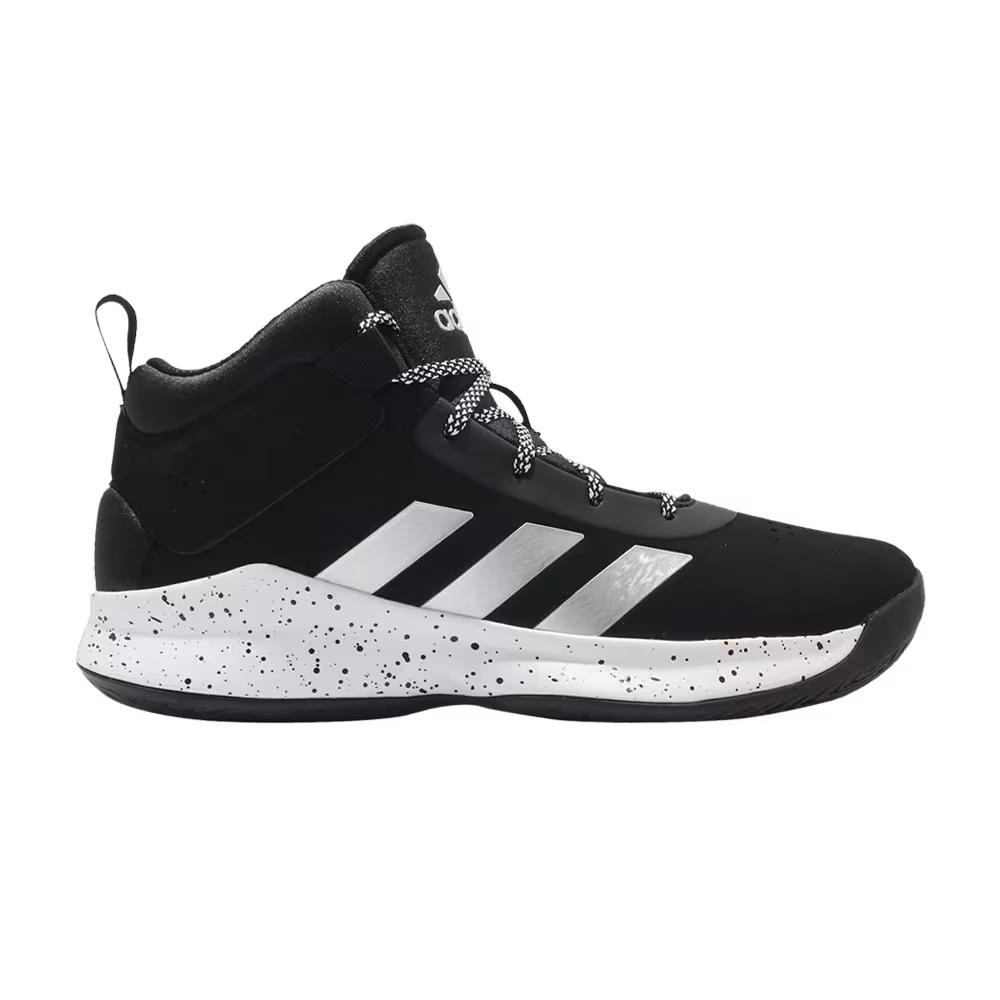 Adidas Cross Em Up 5 J Wide Black Silver Metallic
