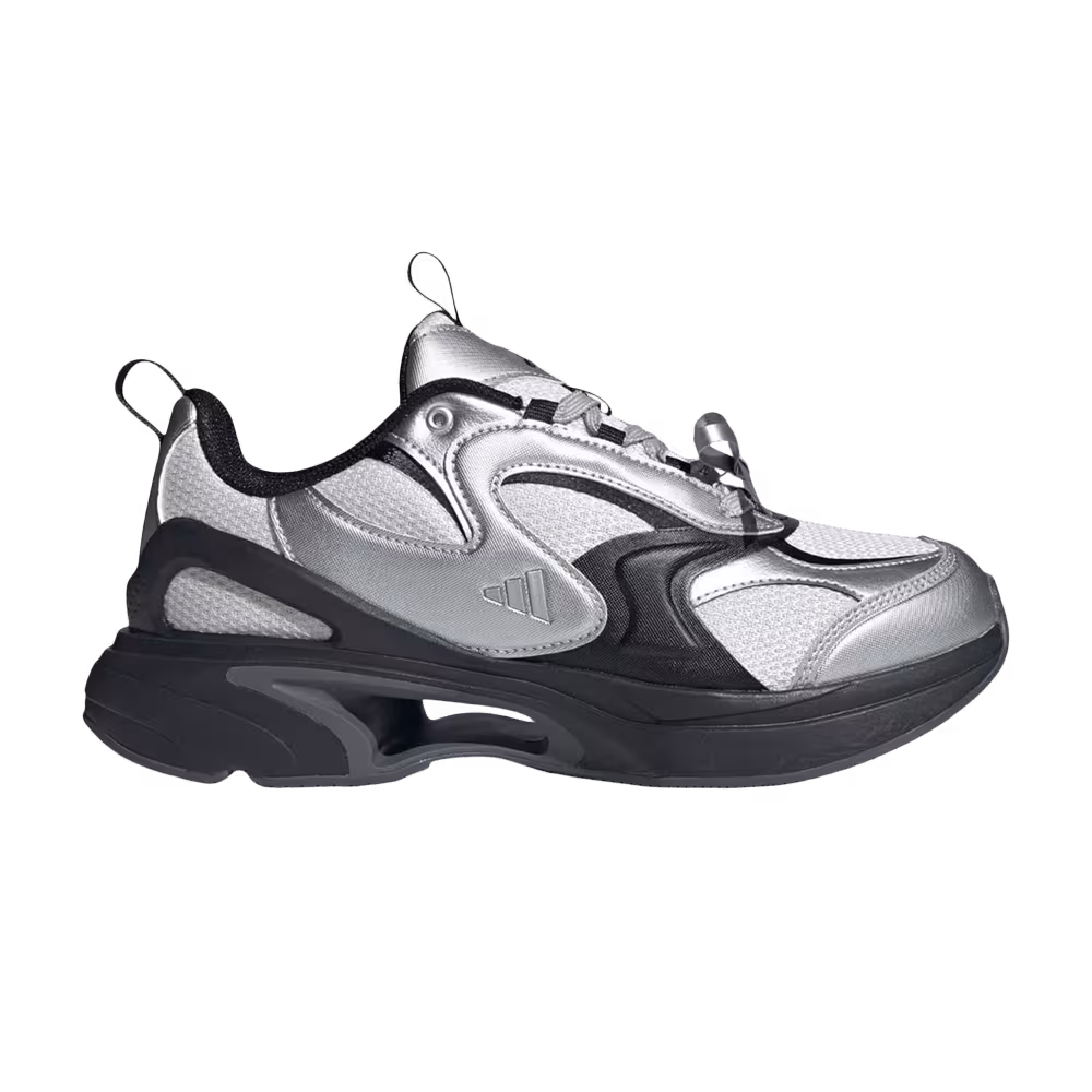 adidas Women's Swanner Grey Silver Metallic Chalk White