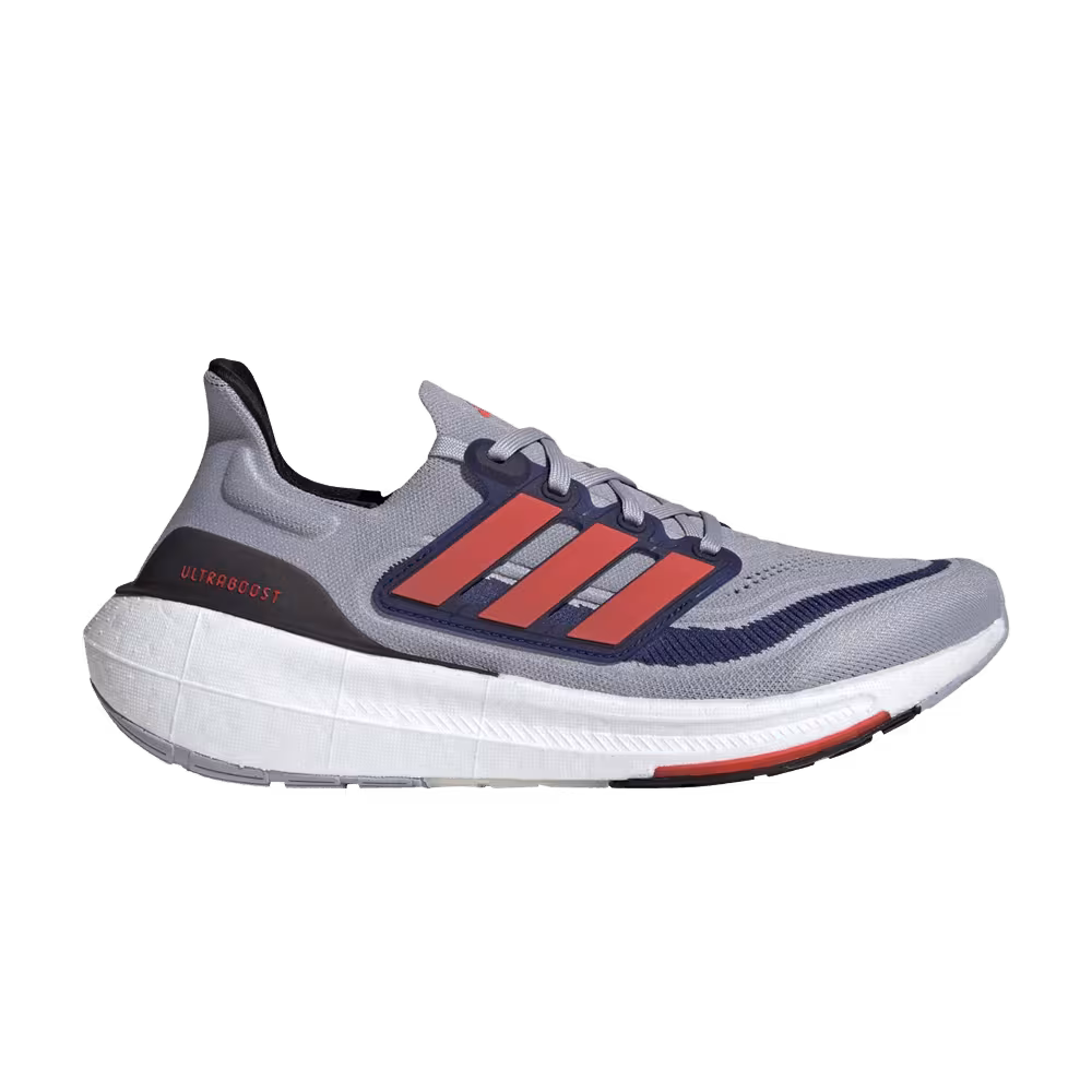 Adidas UltraBoost Light Halo Silver Solar Red