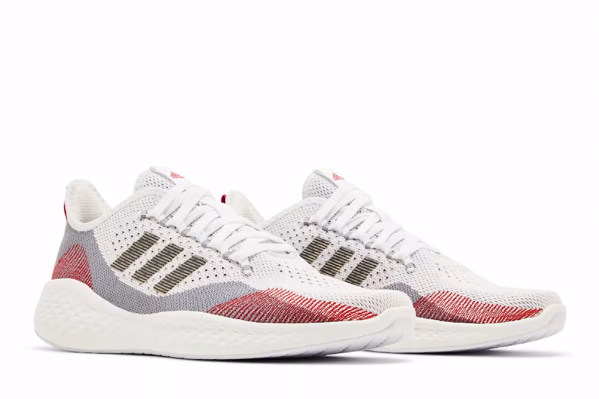Adidas Fluidflow 2.0 White Red, view 9