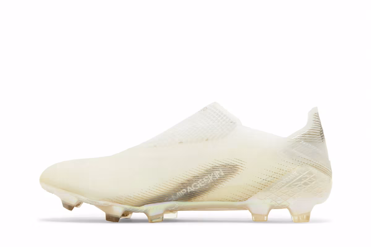 adidas X Ghosted+ FG White Metallic Gold Melange, view 4