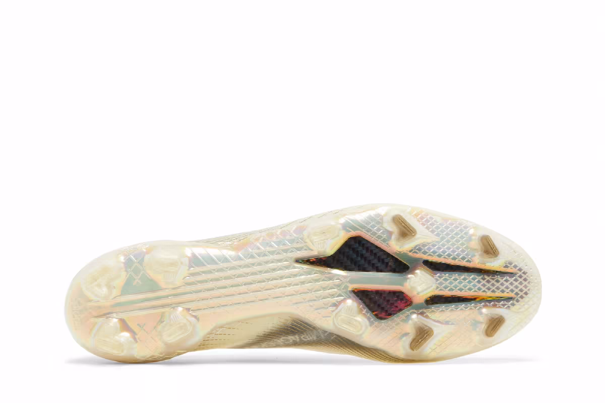adidas X Ghosted+ FG White Metallic Gold Melange, view 5