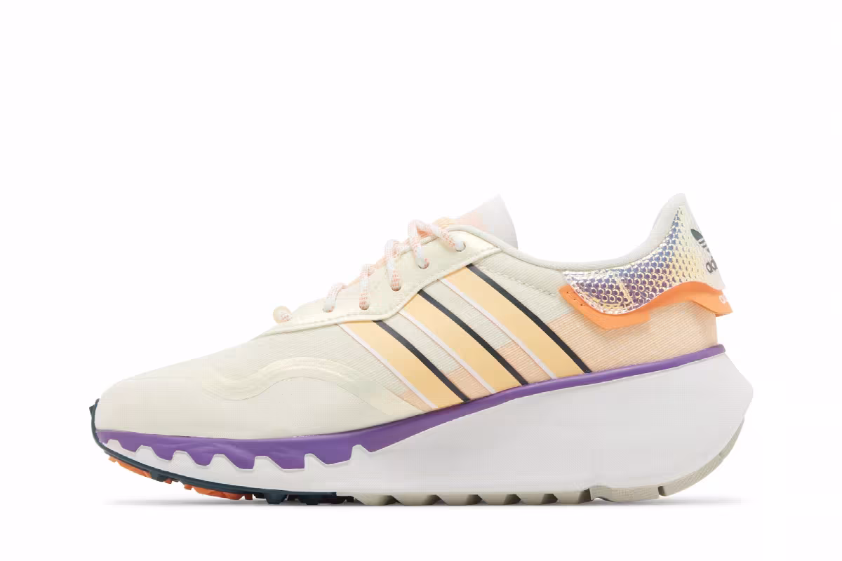 Adidas Women's Choigo Cream White Acid Orange, view 4