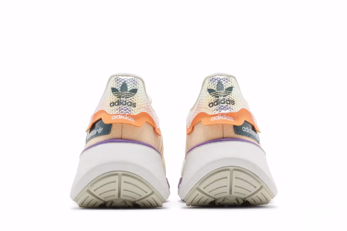 Adidas Women's Choigo Cream White Acid Orange, view 7