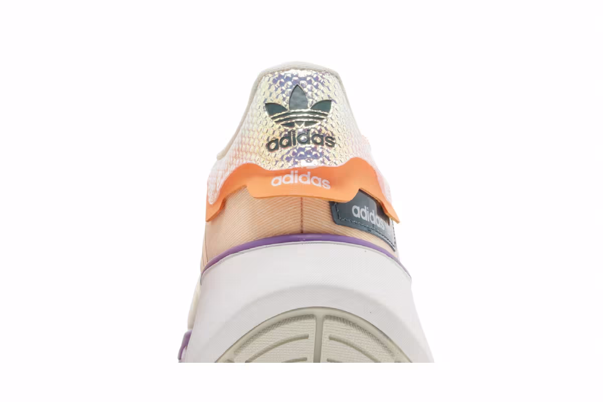Adidas Women's Choigo Cream White Acid Orange, view 8