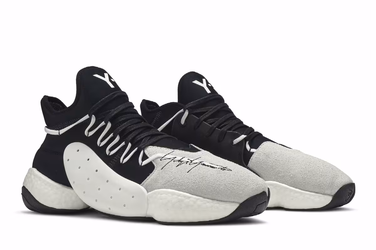 adidas Y-3 BYW BBall White Black, view 9