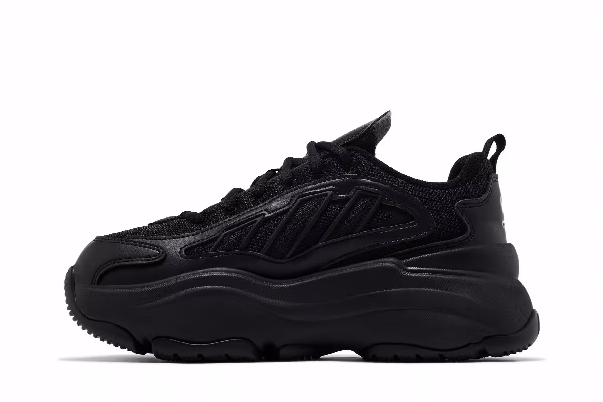 adidas Women's Ozgaia Triple Black, view 4