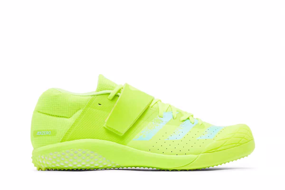 adidas Adizero Javelin Solar Yellow Aqua, view 2