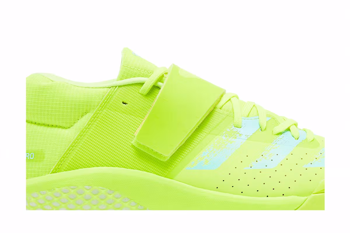 adidas Adizero Javelin Solar Yellow Aqua, view 3