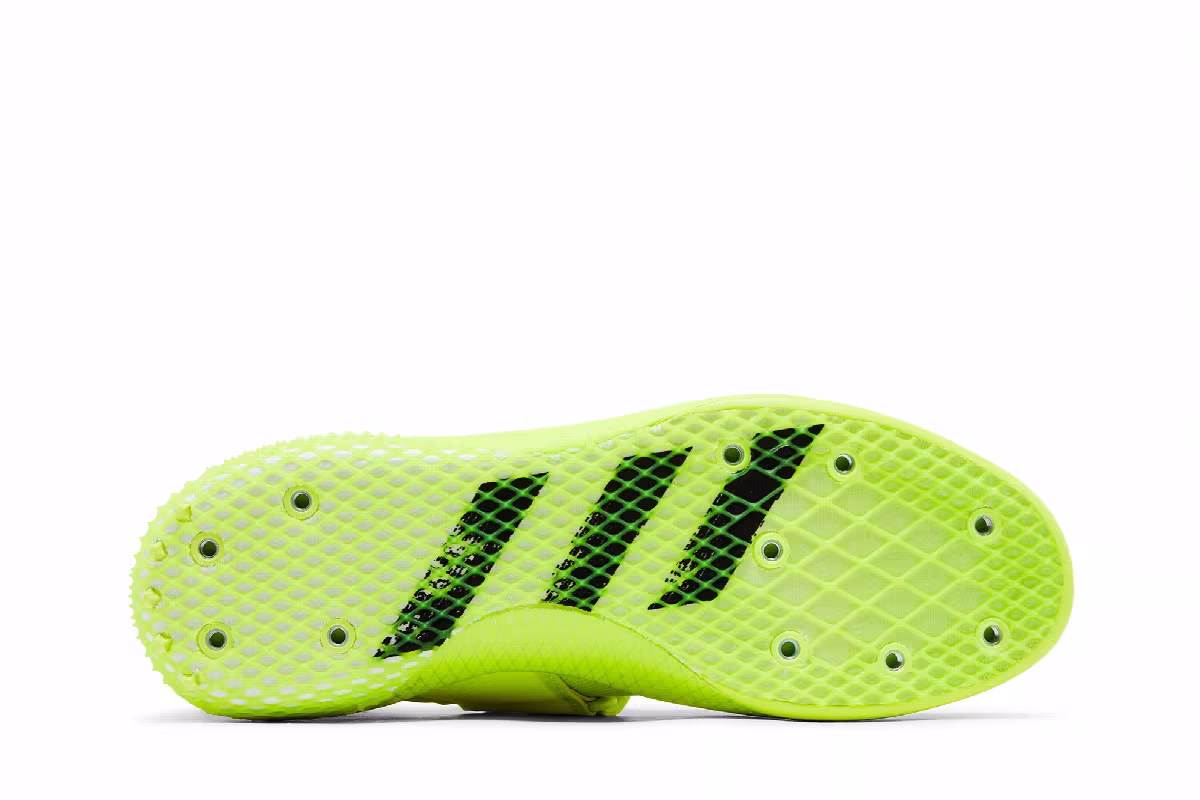 adidas Adizero Javelin Solar Yellow Aqua, view 5