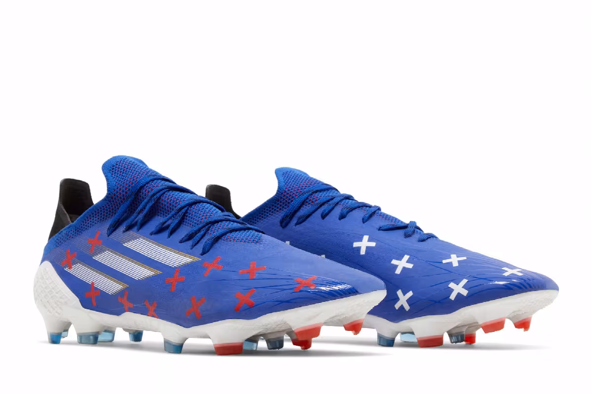 Adidas X Speedflow.1 11/11 FG Bold Blue Vivid Red, view 9