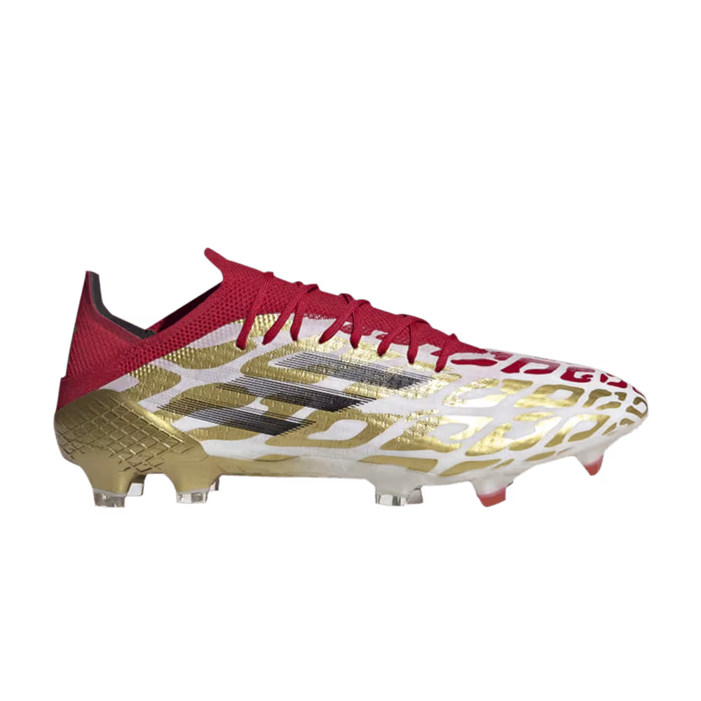 adidas X Speedflow Mo Salah.1 FG White Gold Metallic Scarlet