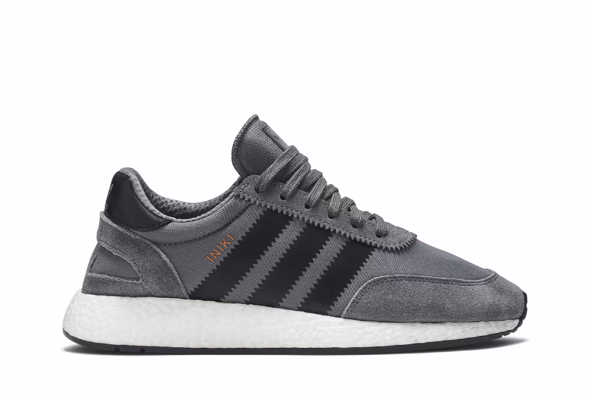 adidas Iniki Runner Grey Black, view 2