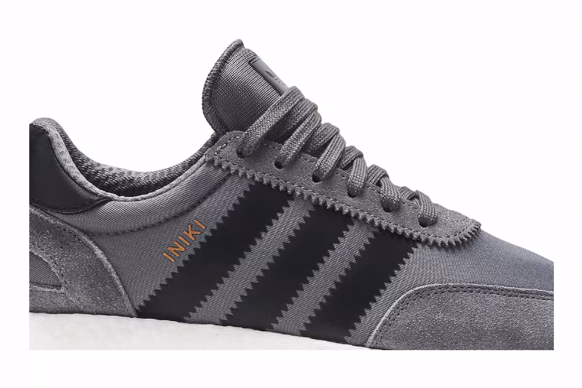 adidas Iniki Runner Grey Black, view 3