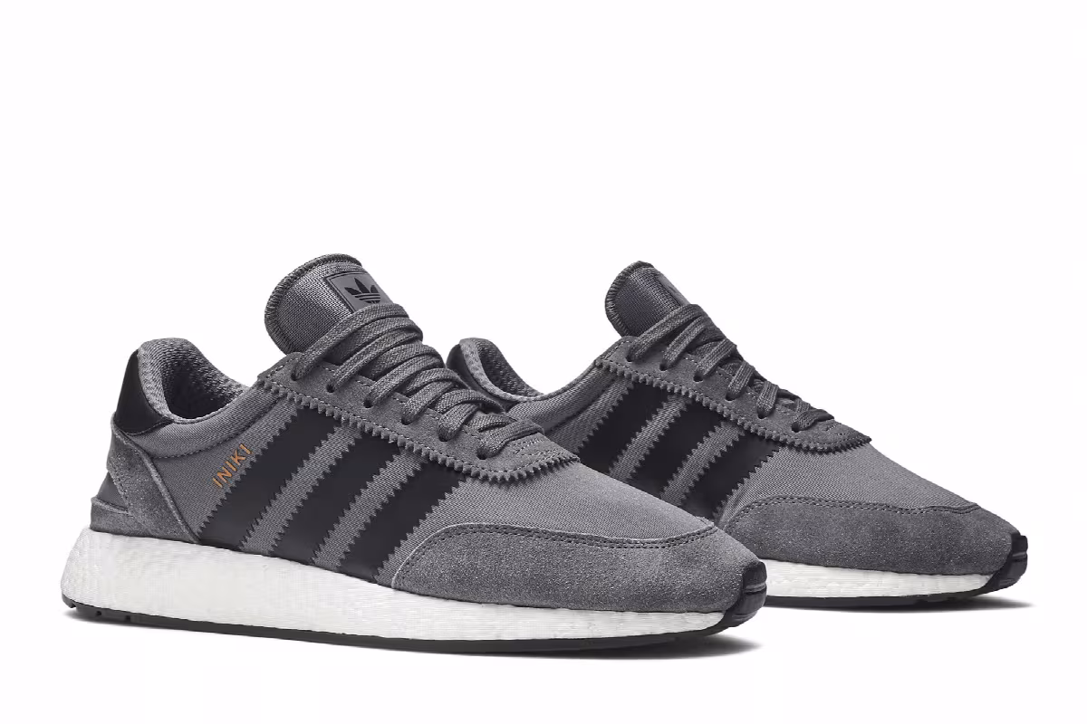 adidas Iniki Runner Grey Black, view 9
