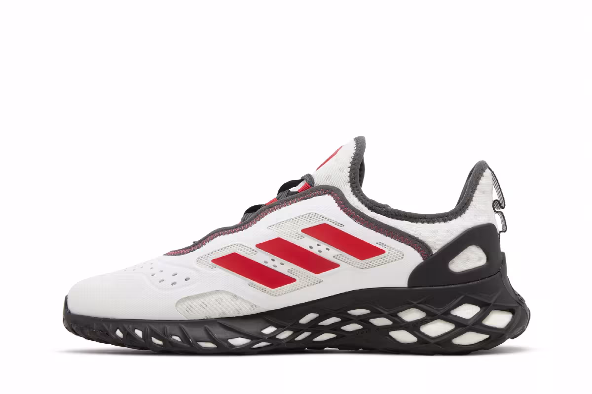 adidas Web Boost White Red Carbon, view 4