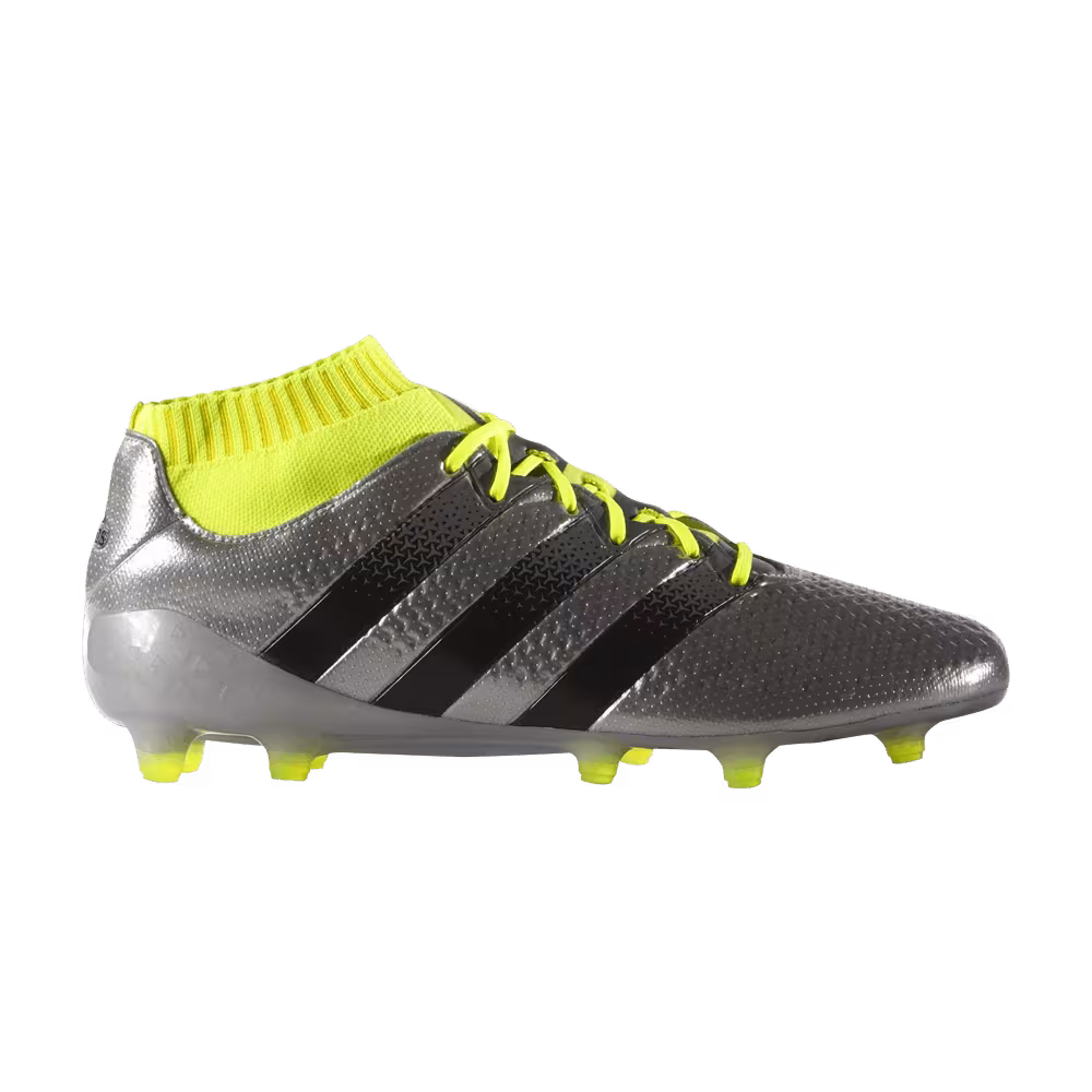 Adidas Ace 16.1 Primeknit FG Silver Metallic Sonic Yellow