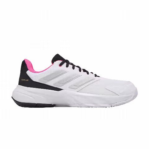 adidas Courtjam Control 3 'Cloud White Silver Metallic Lucid Pink'
