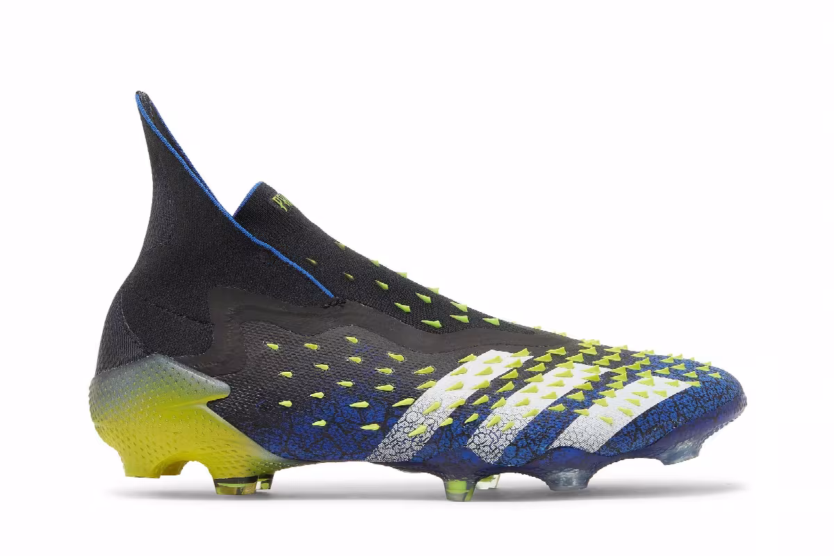 Adidas Predator Freak+ SG Demonskin - Royal Blue Yellow, view 2