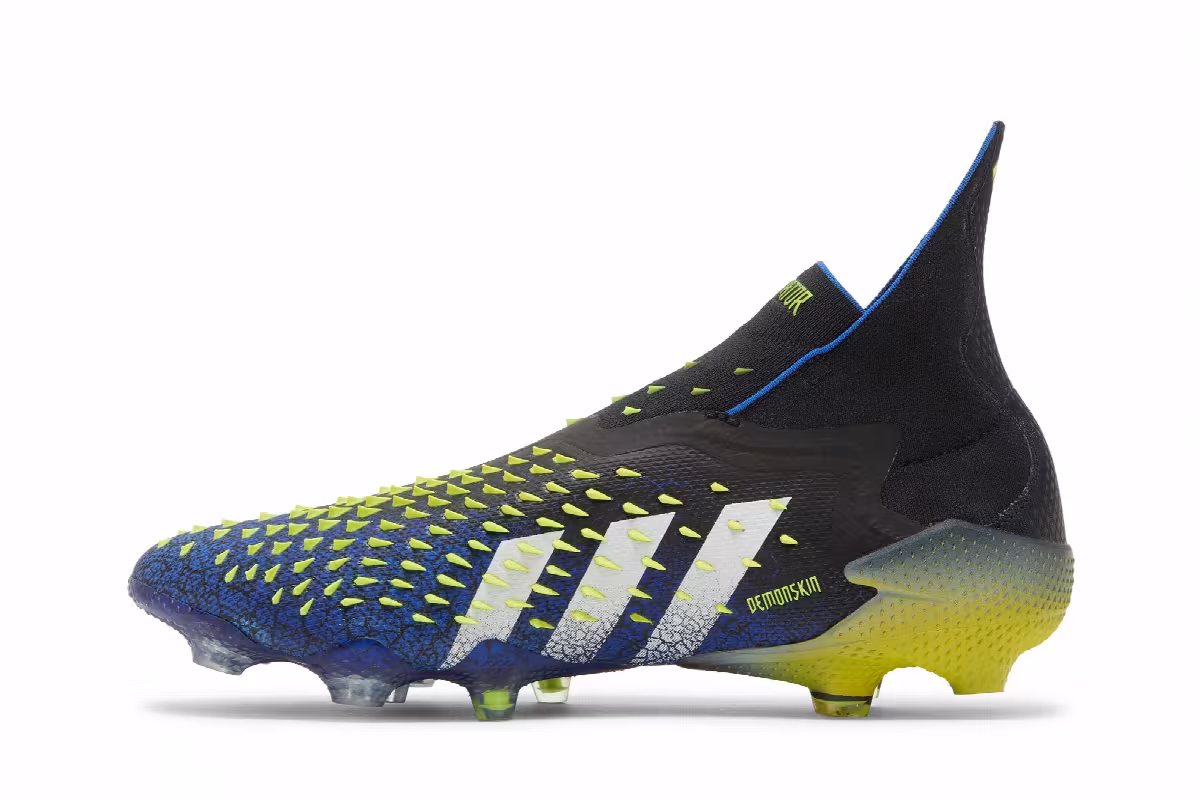 Adidas Predator Freak+ SG Demonskin - Royal Blue Yellow, view 4