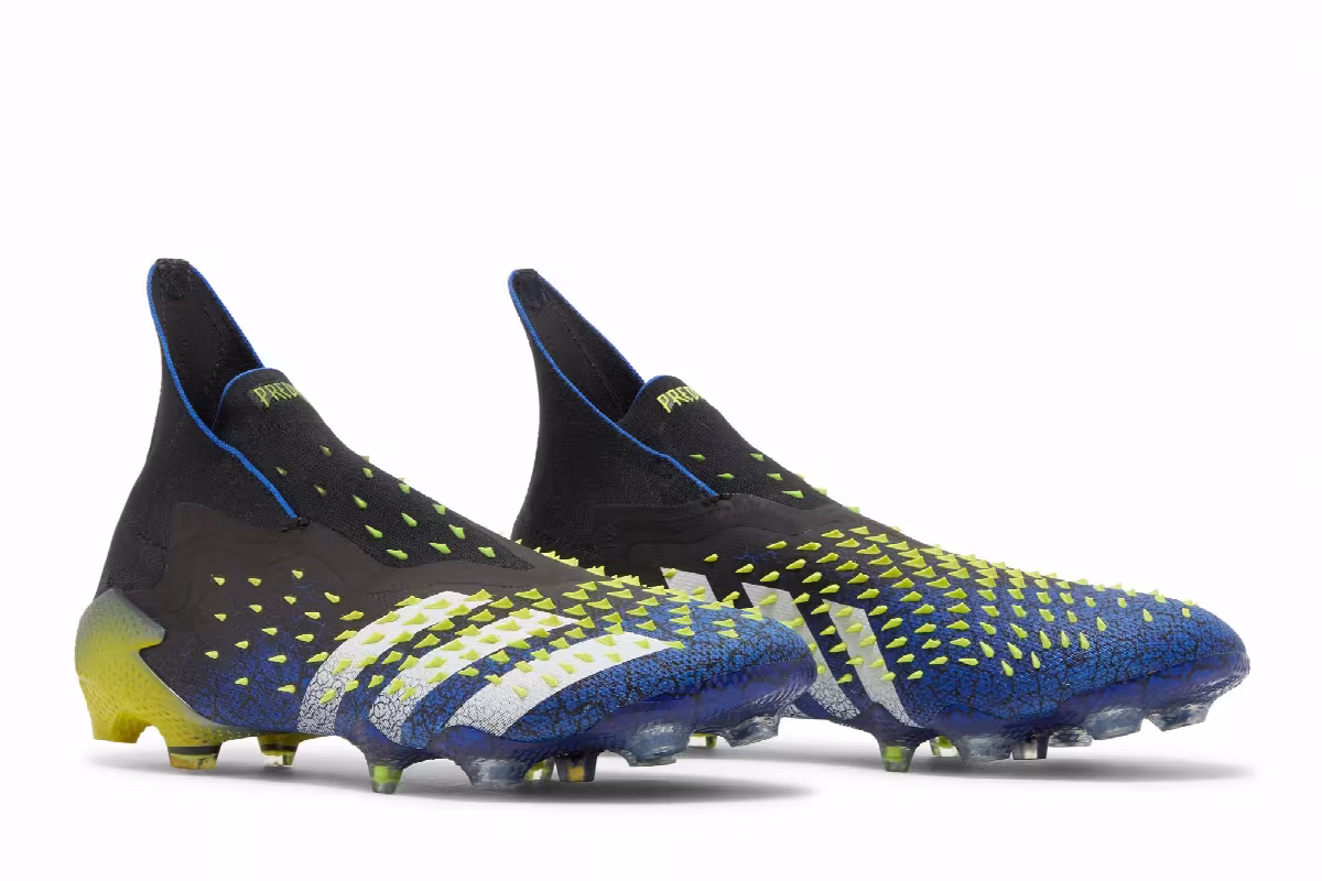 Adidas Predator Freak+ SG Demonskin - Royal Blue Yellow, view 9