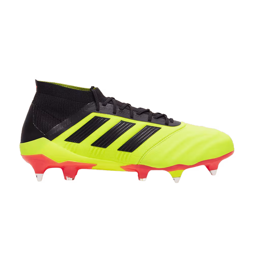Adidas Predator 18.1 Leather SG Solar Yellow Black Red