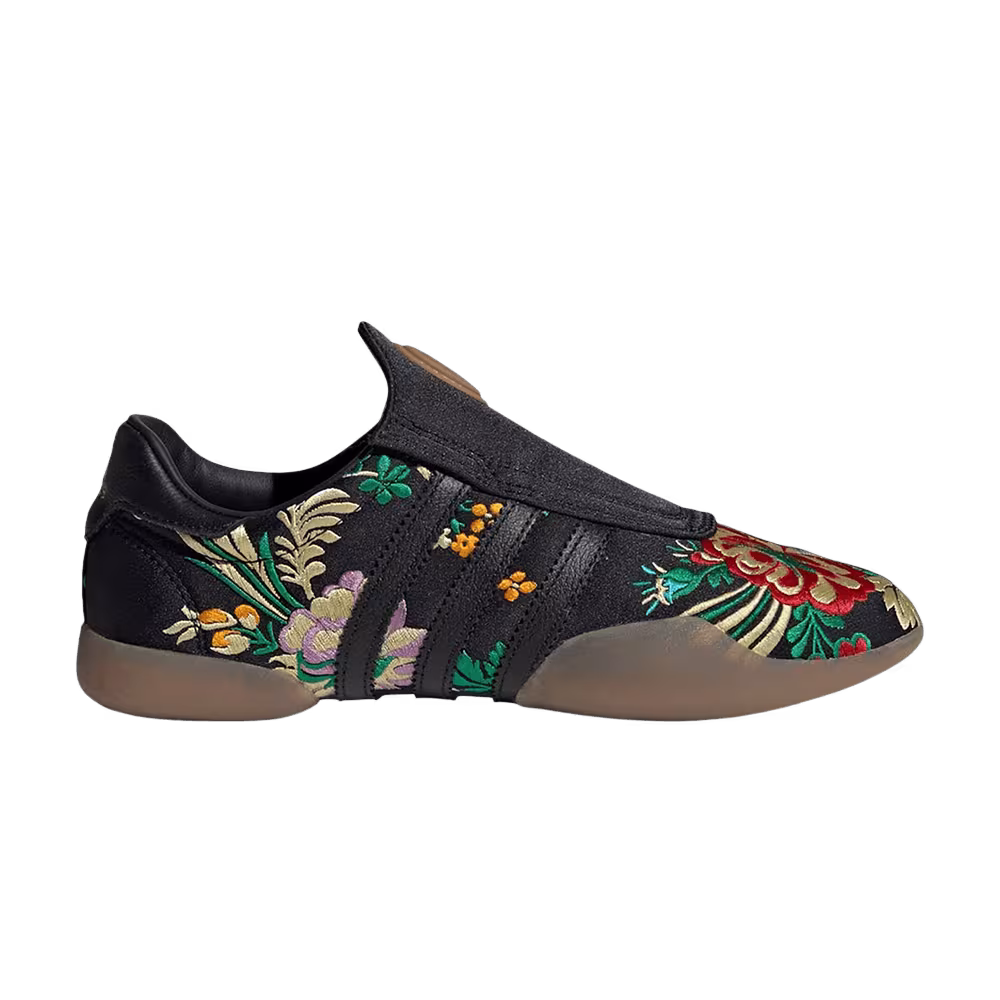 adidas Women's Taekwondo Mei Black Floral Embroidered