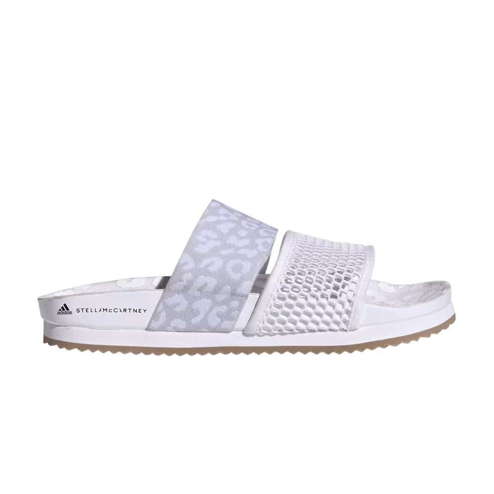 Stella McCartney x adidas Women's Stella-Lette Slides Leopard Print - White