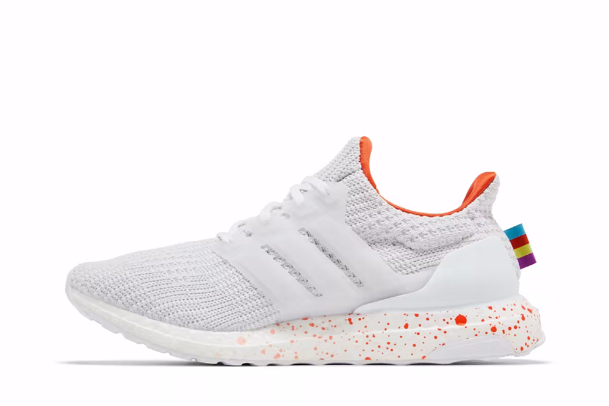 Adidas Women's UltraBoost 4.0 DNA Primeblue White Multi-Color Tab, view 4