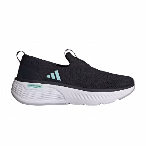 adidas Wmns Cloudfoam Go Lounger 'Core Black Semi Flash Aqua Cloud White'