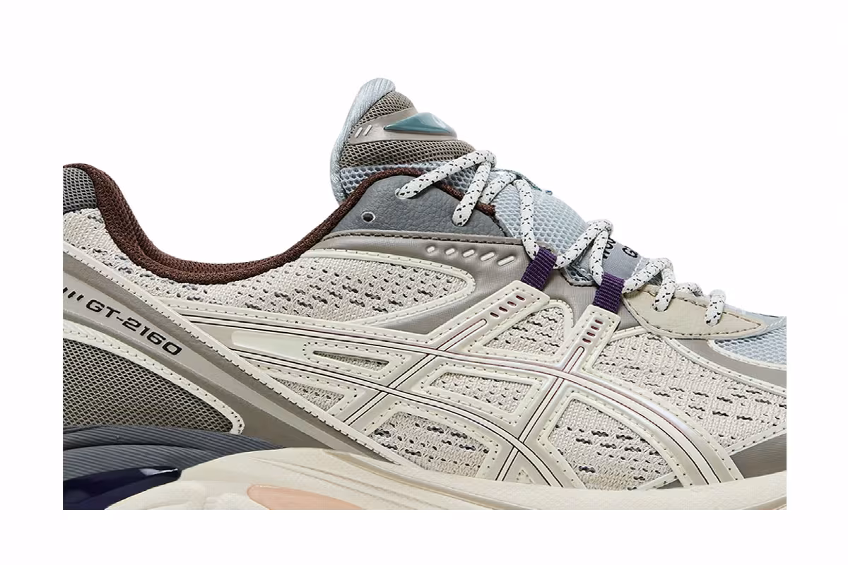 Wood Wood x ASICS GT 2160 Cream Oatmeal, view 3