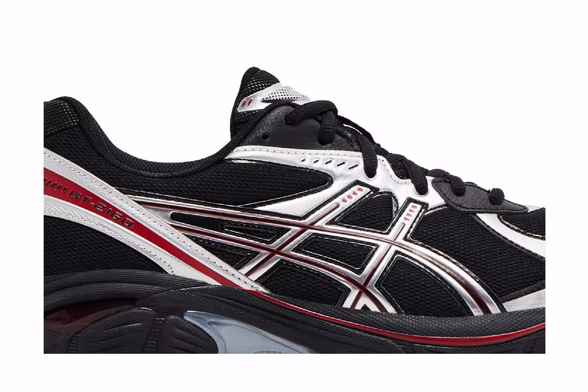 ASICS GT 2160 Black Pure Silver Red, view 3