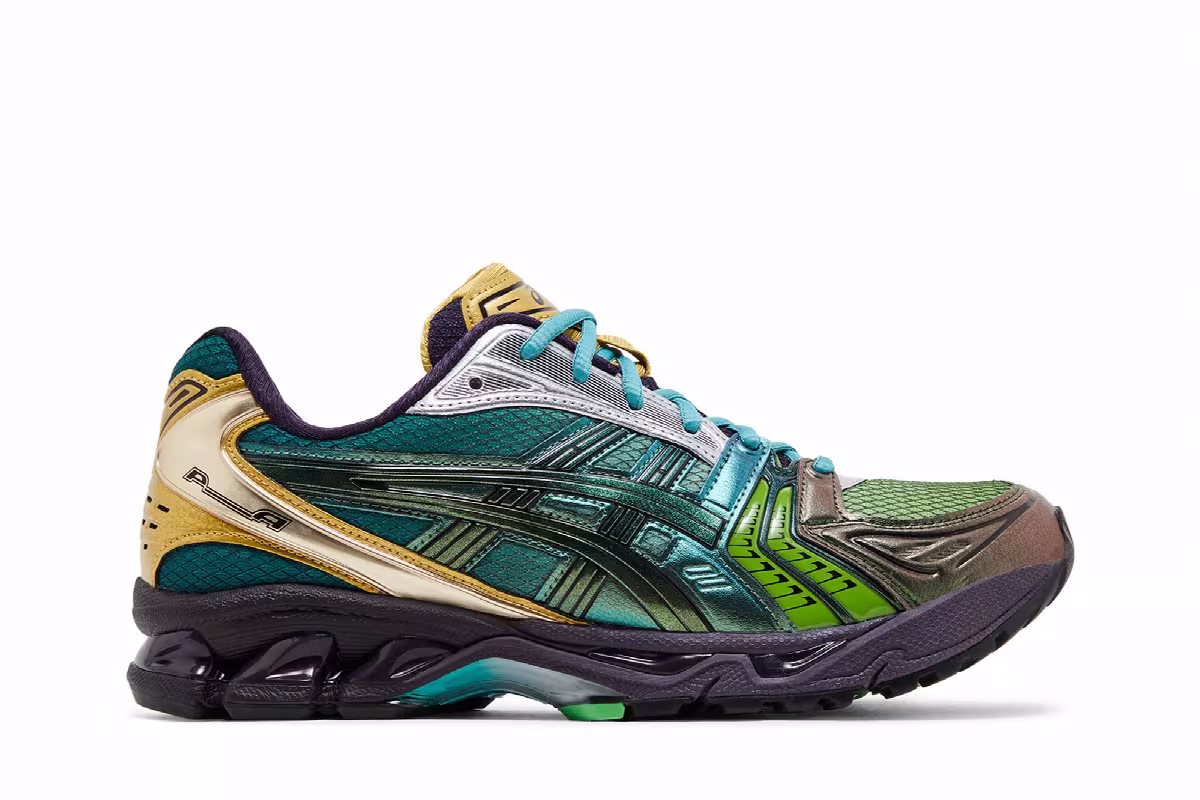 P. Andrade x ASICS Gel Kayano 14 Gradation Green, view 2