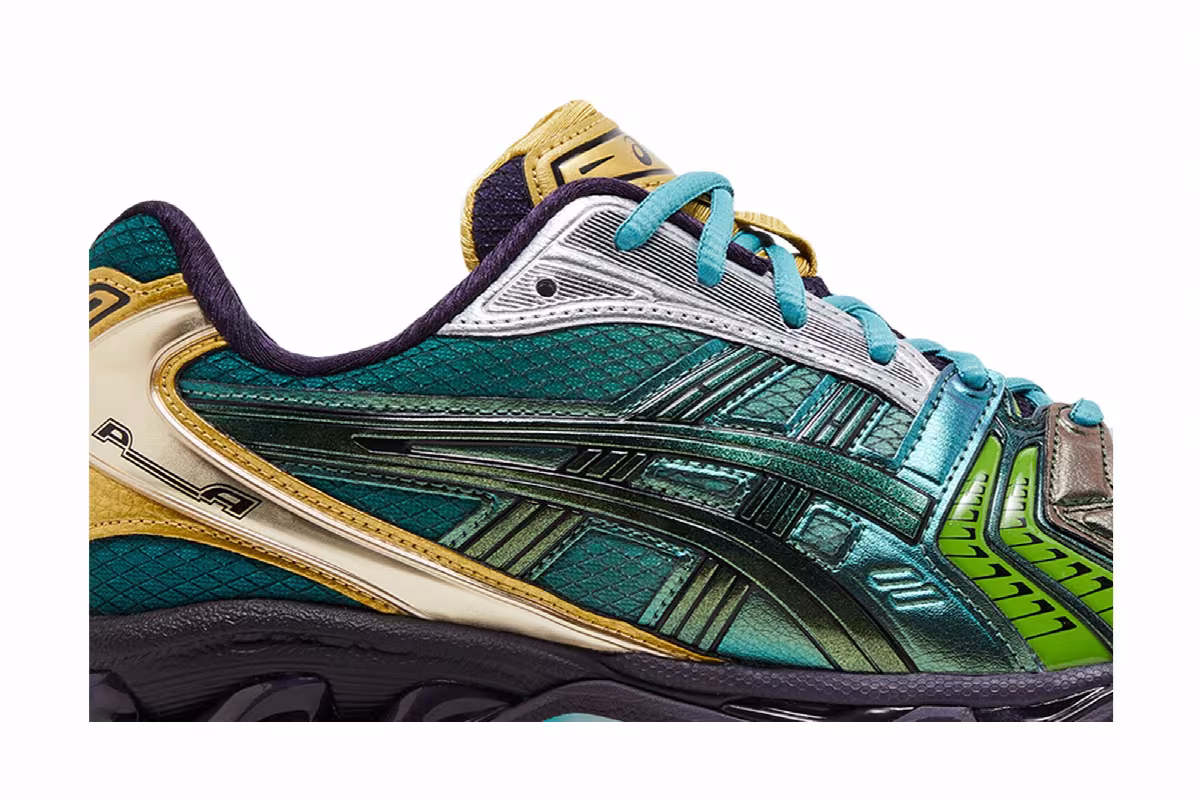 P. Andrade x ASICS Gel Kayano 14 Gradation Green, view 3