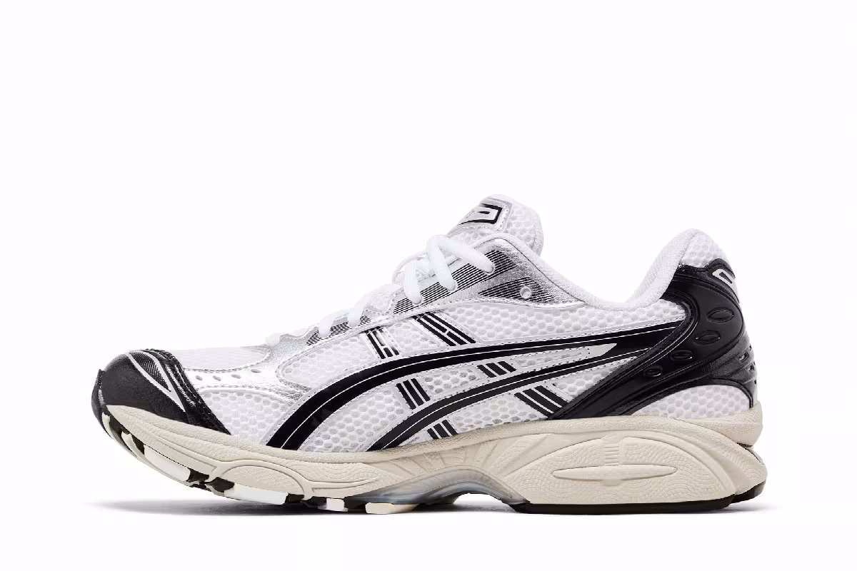 ASICS Gel Kayano 14 White Silver Black, view 4
