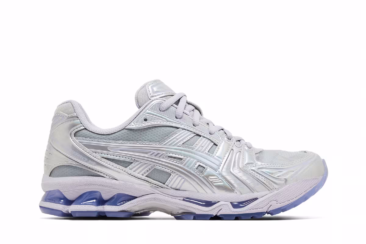 Kith x Marvel x ASICS Gel Kayano 14 Silver Surfer, view 2