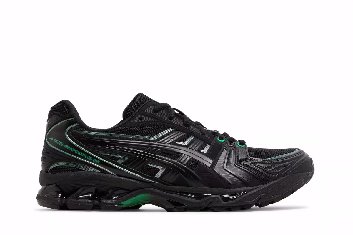8ON8 x ASICS Gel Kayano 14 Black Green, view 2