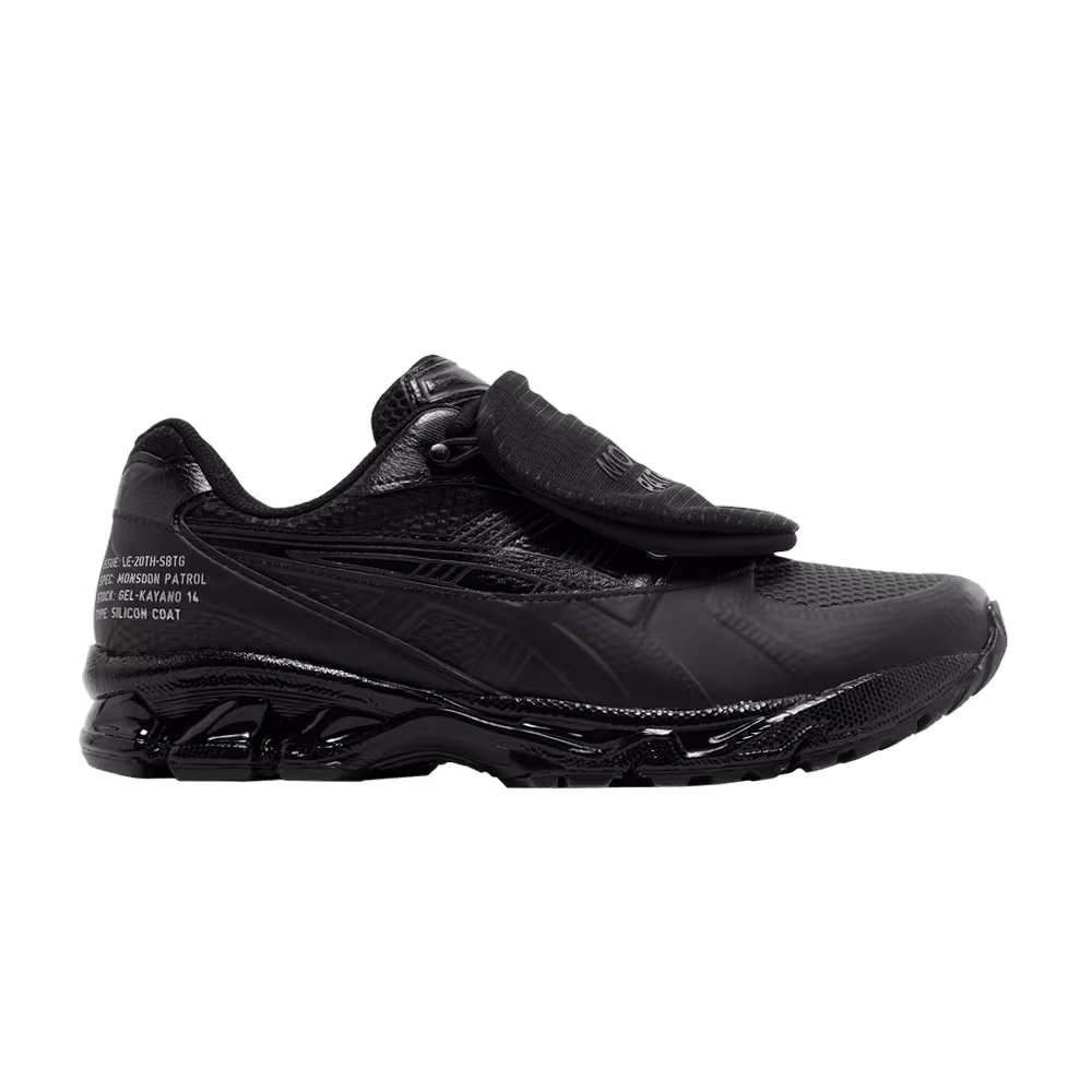 Limited Edt x SBTG x ASICS Gel Kayano 14 Monsoon Patrol Pack - Black