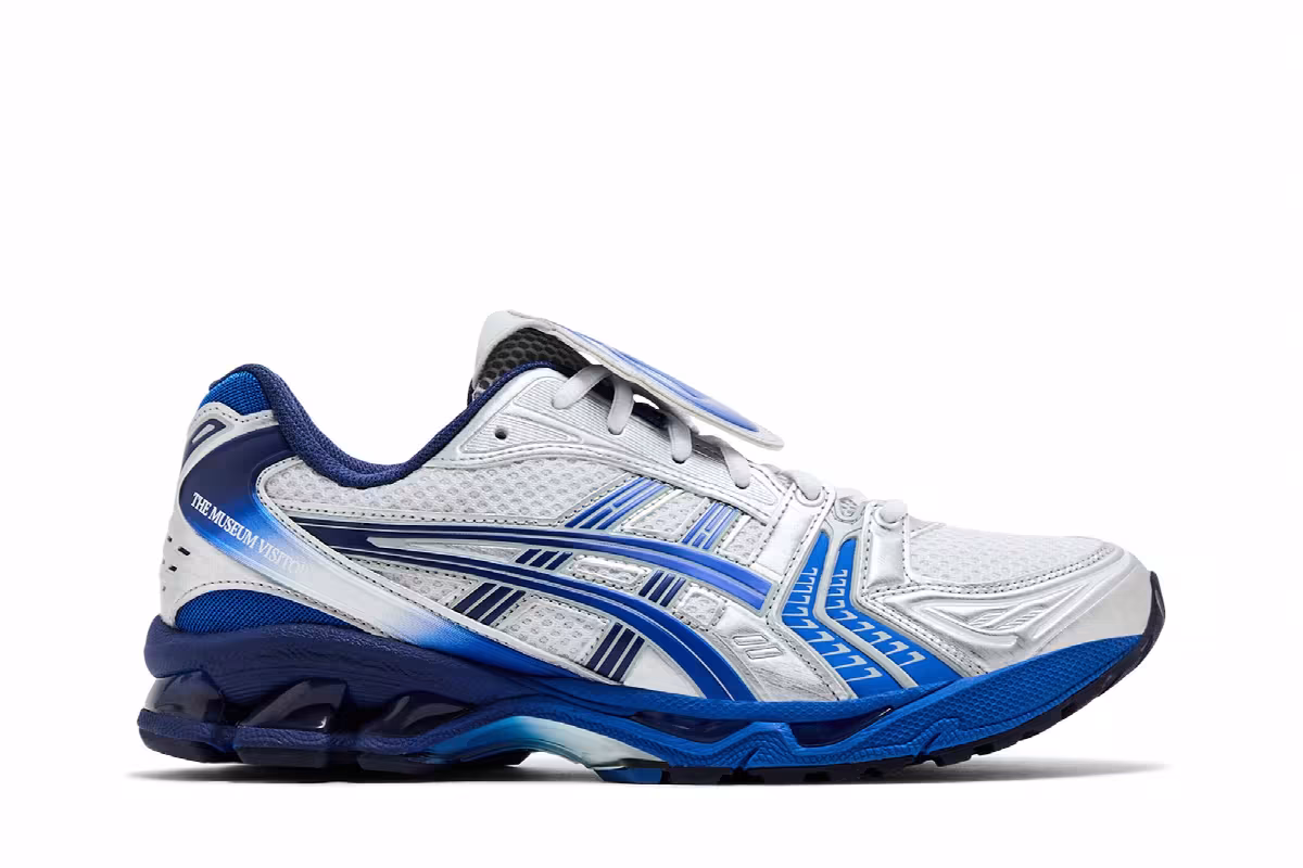 The Museum Visitor x ASICS Gel Kayano 14 Silver Blue, view 2