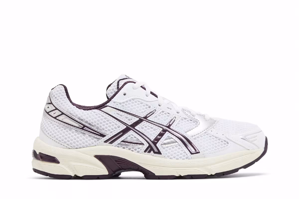 ASICS Women's Gel 1130 White Deep Plum, view 2