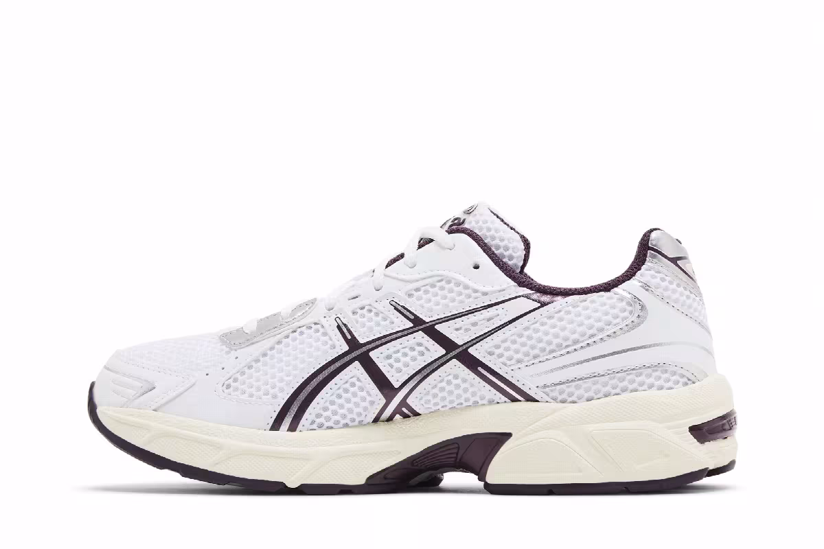ASICS Women's Gel 1130 White Deep Plum, view 4