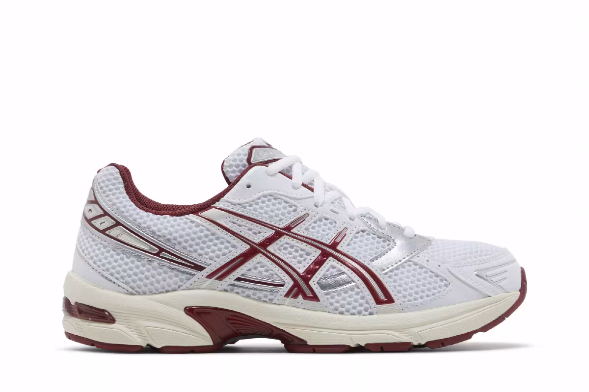 ASICS Women's Gel 1130 White Red Dahlia, view 2